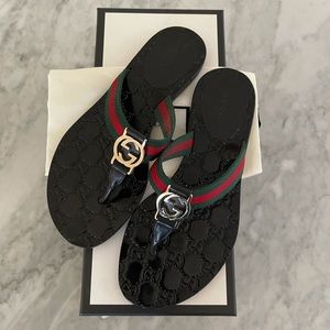 GUCCI ns nylon lifford sandals - Size 36.5